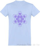 Tee Shirt Metatron Violet Mandala Fleur de vie