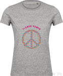 Tee shirt Vintage Peace & Love "Flower Power" Mandala Fleur de vie