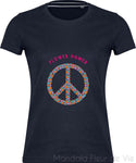Tee shirt Vintage Peace & Love "Flower Power" Mandala Fleur de vie