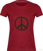 Tee shirt Vintage Signe Peace and Love Mandala Fleur de vie
