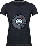 Tee shirt Vintage Vinyle Peace and Love Mandala Fleur de vie